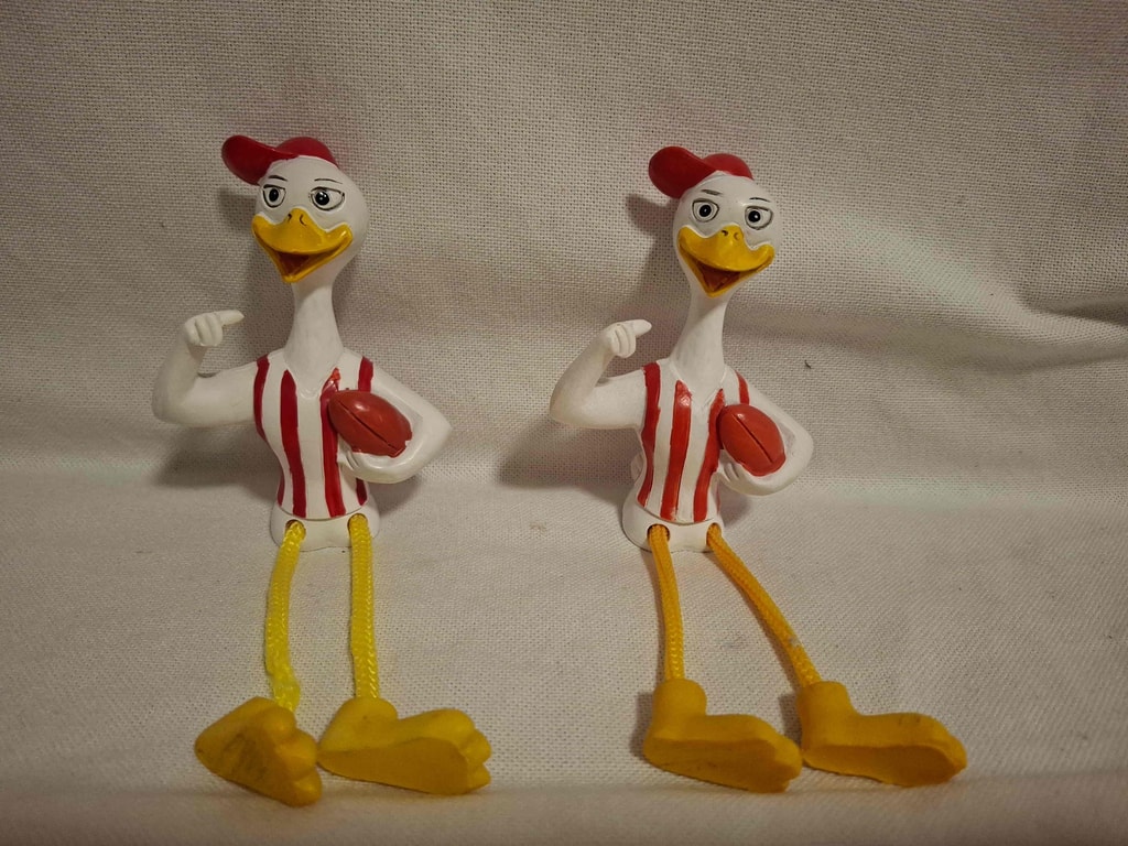 KFC Chicky footballer figurines
