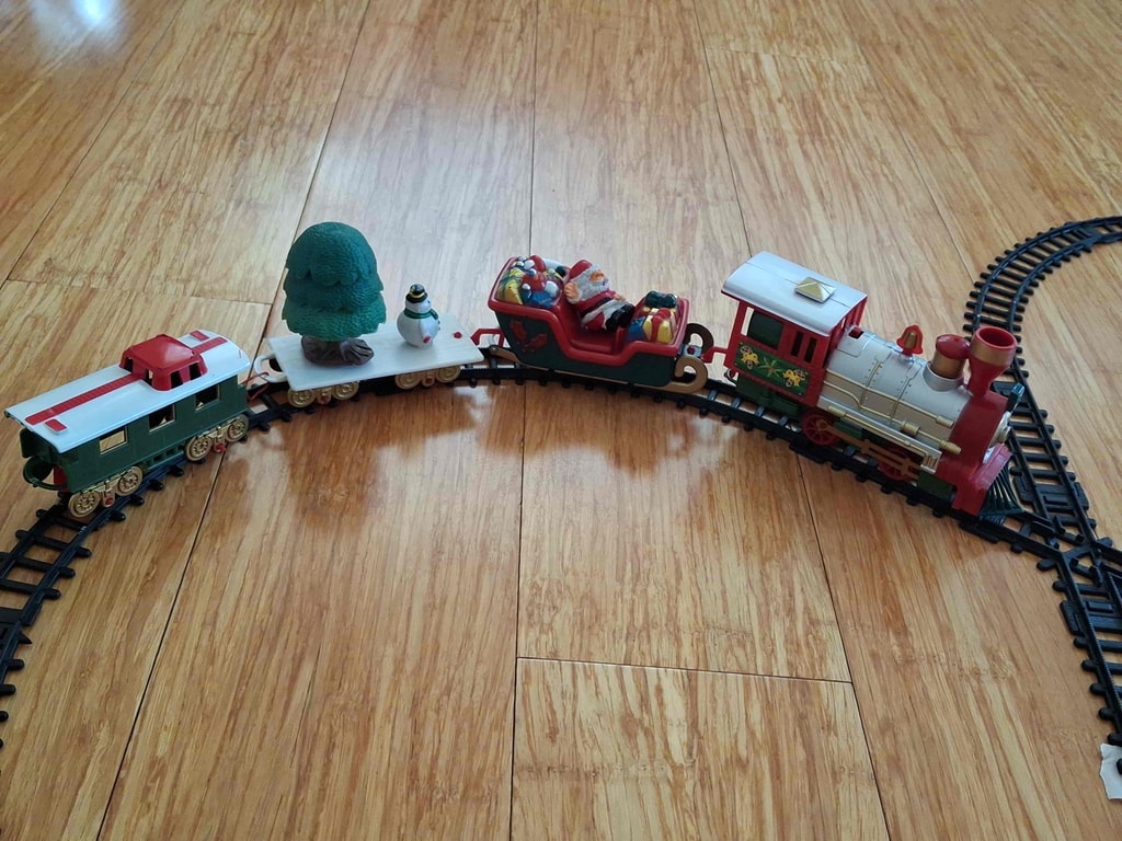 Christmas toy train set