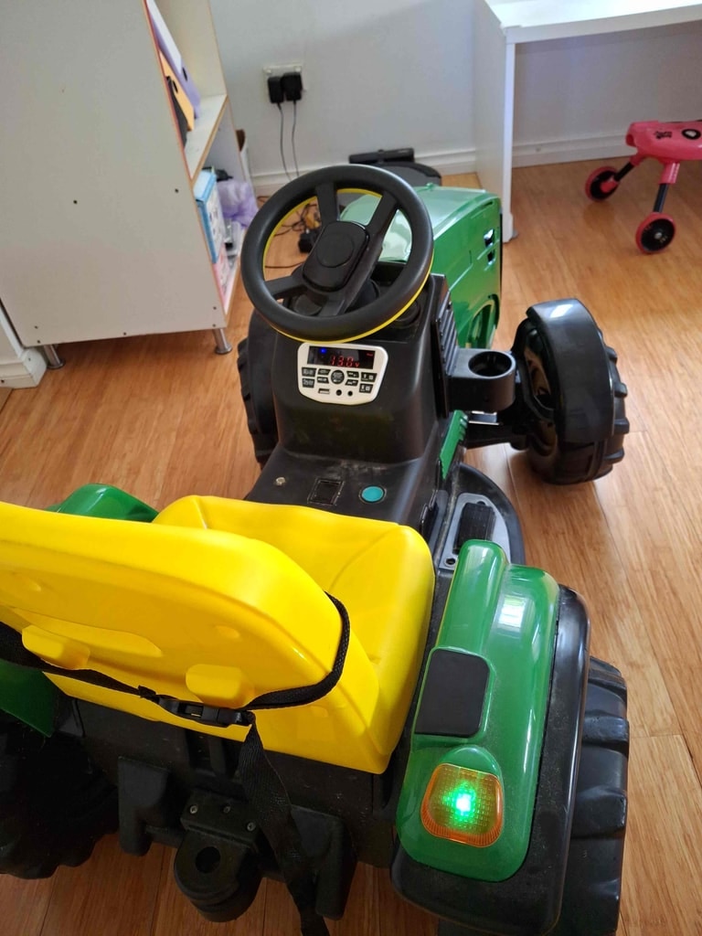 John Deere ride-on tractor