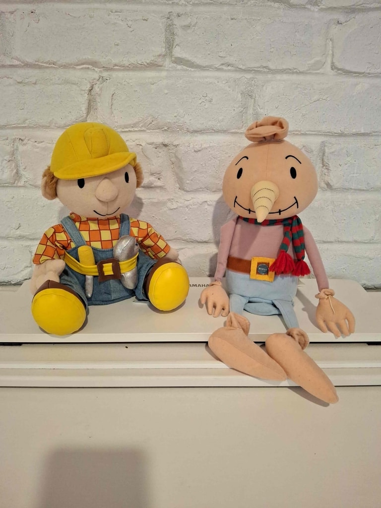 Bob the Builder and Spud plush