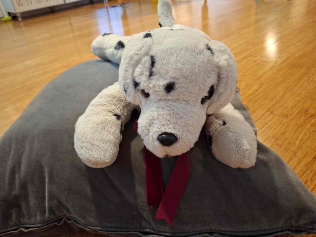 Lucy dalmatian plush dog